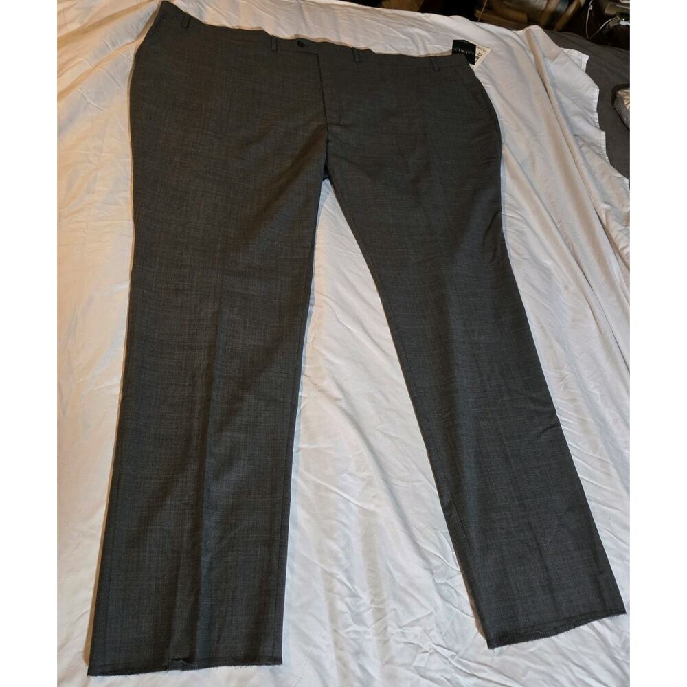 Ralph Lauren Mens pant 54w x 36 Grey Shark Big & Tall UltraFlex Wool-NEW - Picture 4 of 13